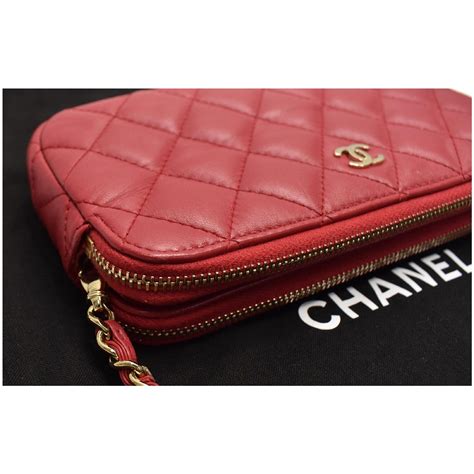 chanel double zip wallet on chain|chanel wallet on chain cost.